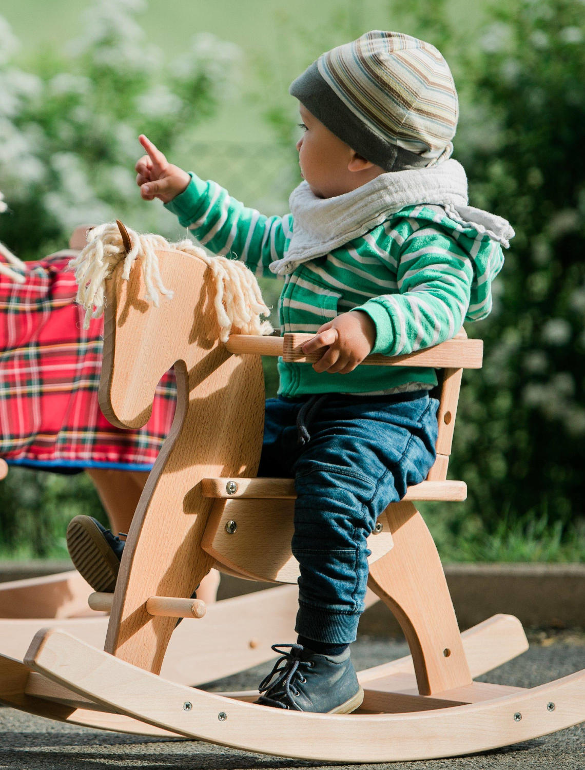 Kinderspielzeug Holz-Schaukelpferd