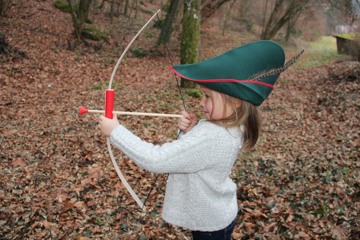 Kostüm-Zubehör Robin Hood Pfeil und Bogen