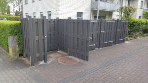 Individuelle Mülltonnenverkleidungen aus WPC