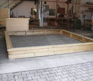 Anfertigung Sandkasten extra groß